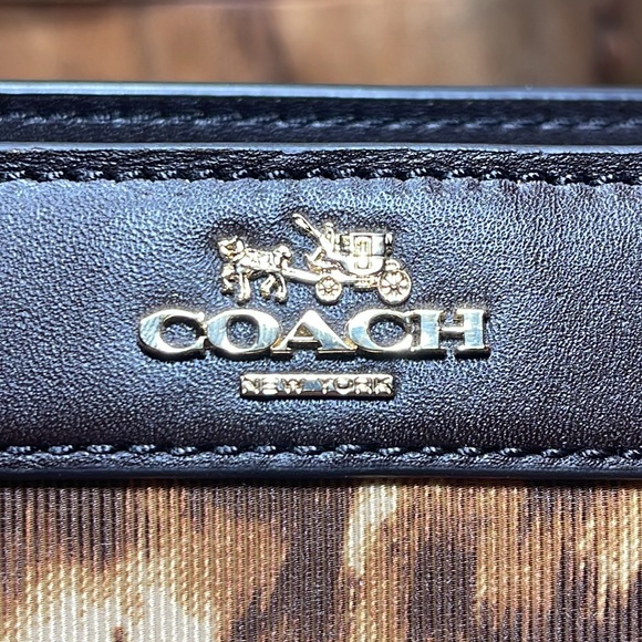 COACH Madison Mini Lexington Carryall in Ocelot Print - Picture 9 of 16